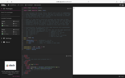 Elm app renders added numbers