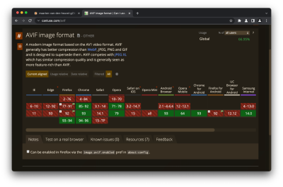 AVIF images in the browser