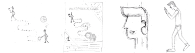 initial sketches and doodles