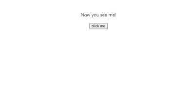 vue landing page when show is true.