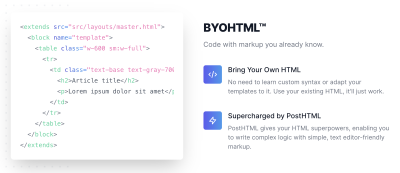 BYOHTML coding with Maizzle