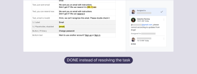 By leaving comments open, now I can easily check the result. This pattern follows a classic Kanban interaction.