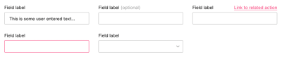 Form field variants