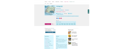 Screenshot of a BBC cottage pie recipe