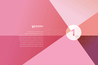 first page design for the credits