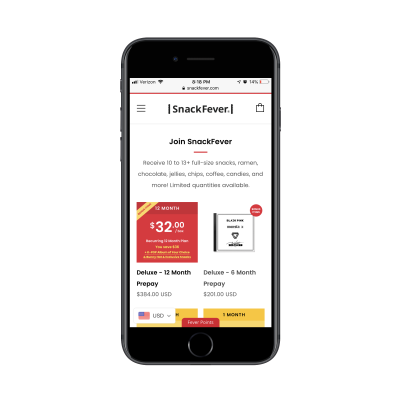 SnackFever product highlights