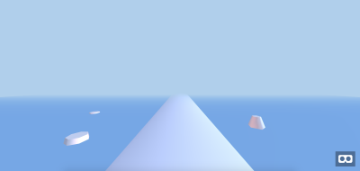 A preview of the game scene's basic geometric objects