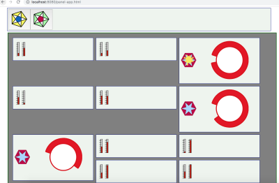 More than one type of panel and more than one animation instance per type.