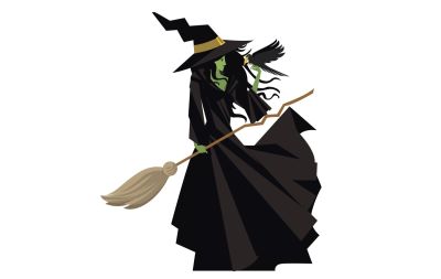 An image of the Wicked Witch of the West from the Wizard of Oz