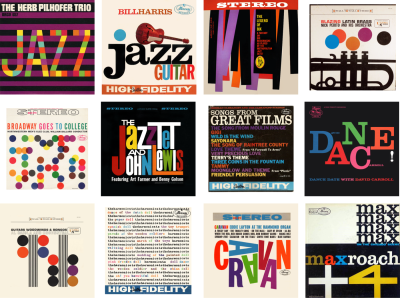 Several record cover designs by McBain Associates during the 1960s.