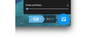 size comparison between a JPEG image and an AVIF image on Squoosh app