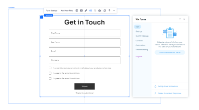 get started section