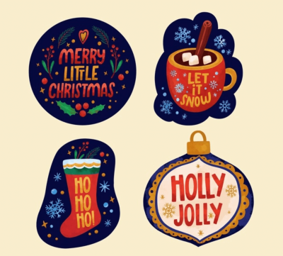 Holly Jolly Badges