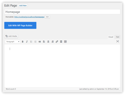 the plugin does not take over the whole admin panel