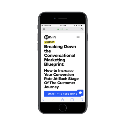 Drift webinar link