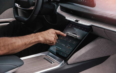 Navigation in Lucid EV.