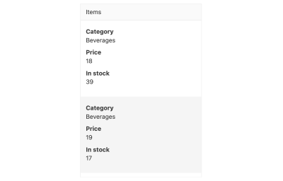 Kendo UI for Angular Data Grid displayed on a small screen