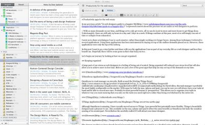 A screenshot of an e-mail app with many emails.
