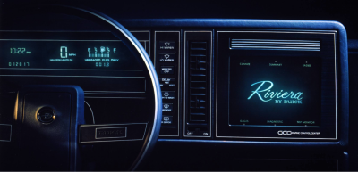 1986 Buick Riviera HMI display.