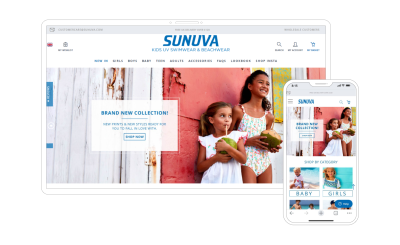 Sunuva mobile and desktop interface after the redesign