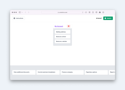 An open card sort on UX Metrics website