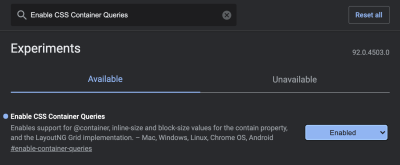 Container queries