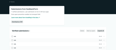 Form Entries