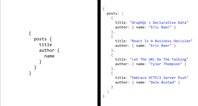 An image showing a request query and response JSON of an dream API