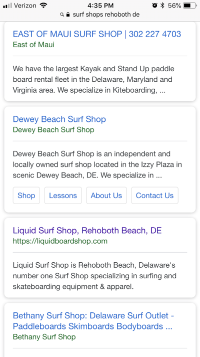Liquid Surf Shop’s metadata is well-written and to the point.Liquid Surf Shop’s metadata is well-written and to the point.