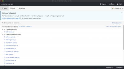 Cypress’ test runner