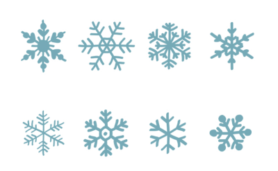 Hand-Drawn Vector Snowflakes