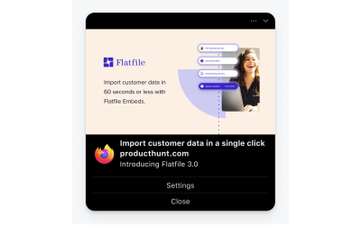 A screenshot of Flatlife listed from Product Hunt on Firefox macOS