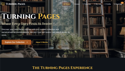 Turning Pages website