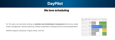 DayPilot Pro Scheduler