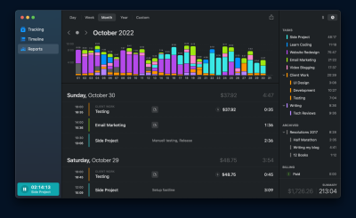 Timemator reports