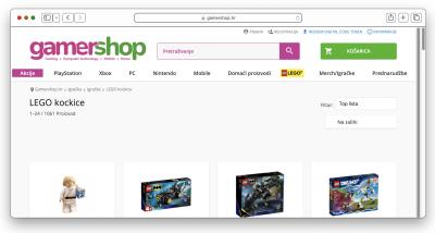 GamerShop website