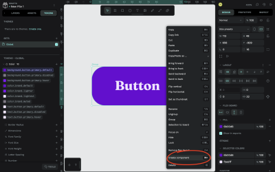 Creating a component in Penpot