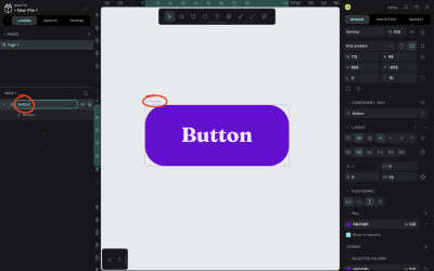 Renaming a component in Penpot
