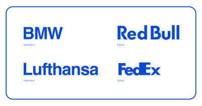 Examples of logos that use Futura typeface