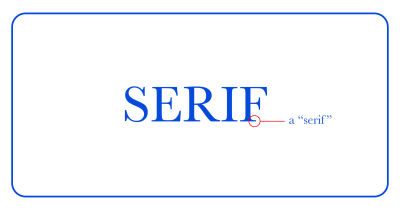 Serif typeface