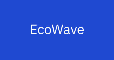 EcoWave logo in IBM Plex Sans Regular