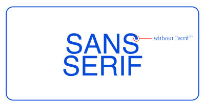 Sans-serif typeface