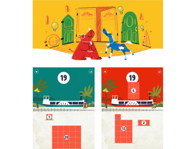 Vibrant, colorful, and playful: Fiete Math, a wonderful game for children, designed by Ahoiii.