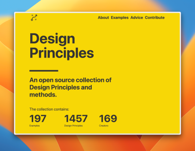 Determine your organization’s design principles