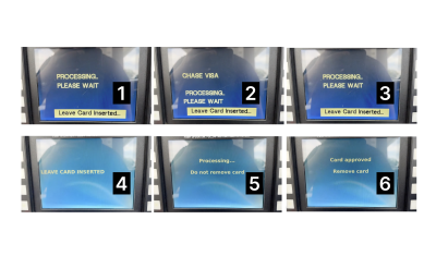 ATM with 6 variations of content