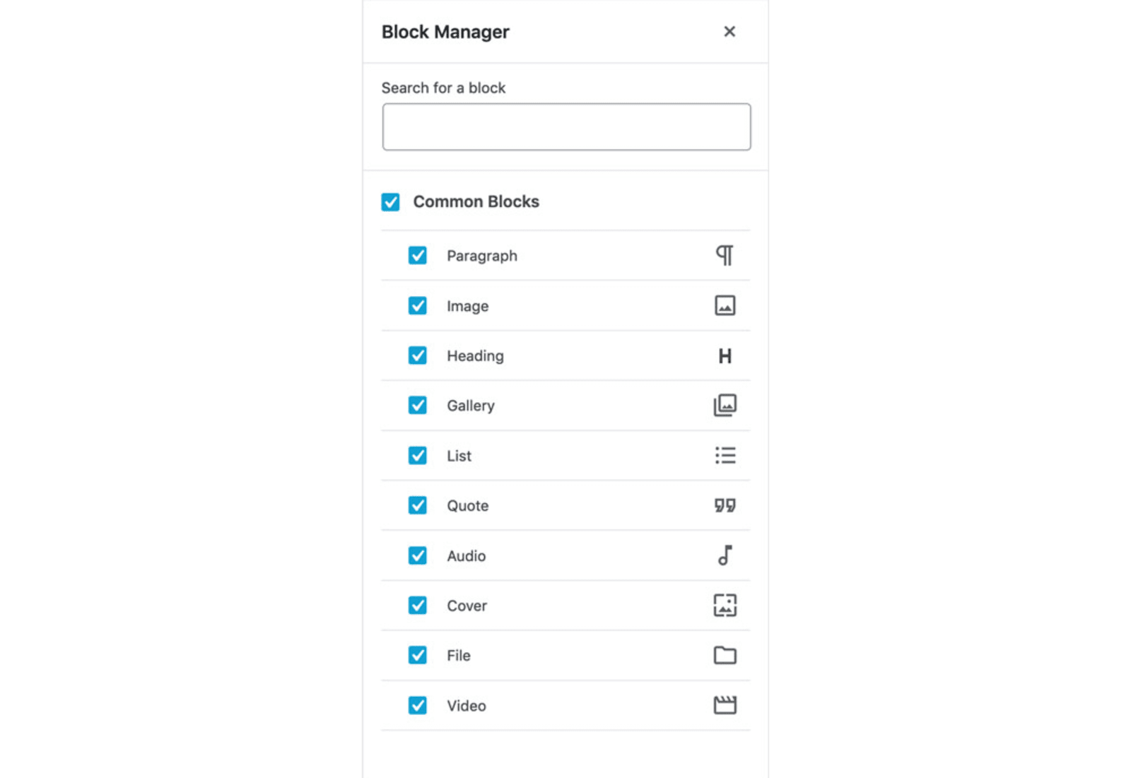 Block manager