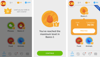 Evoking a positive emotional response in users is key to creating a delightful UX. Duolingo transforms the task of learning a new language into an inviting experience. This motivates users to level up and achieve mastery in the discipline.