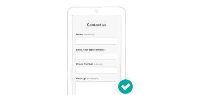 A form with both mandatory and optional fields marked.