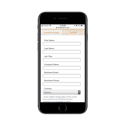 GoToMeeting lead capture form