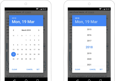 With Android's date-picker, even though you can press and hold the year to get a year-picker, picking a birth date is still tedious.